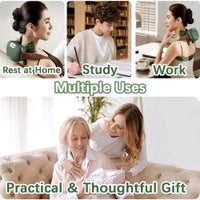 Hand-Style Heated Neck & Back Massager – Wireless 4D Deep Tissue Kneading