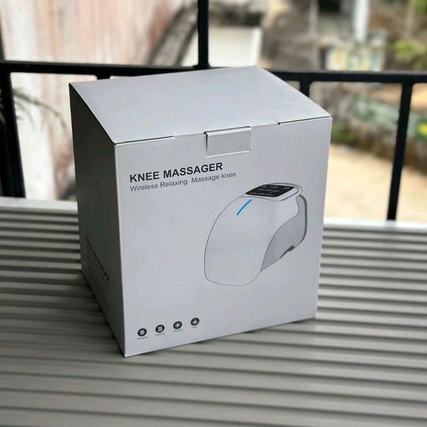 Electric Knee Massager with Heat & Vibration | Wireless Rechargeable Knee Pain Relief Device