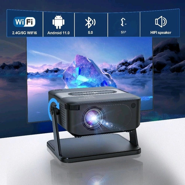 Xnano Mini Portable Projector 4K Support | HDMI Home Cinema Projector | Compact & Adjustable