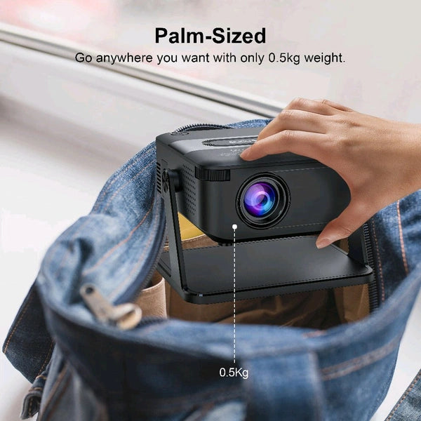 Mini Portable Projector 4K Support | HDMI Home Cinema Projector | Compact & Adjustable