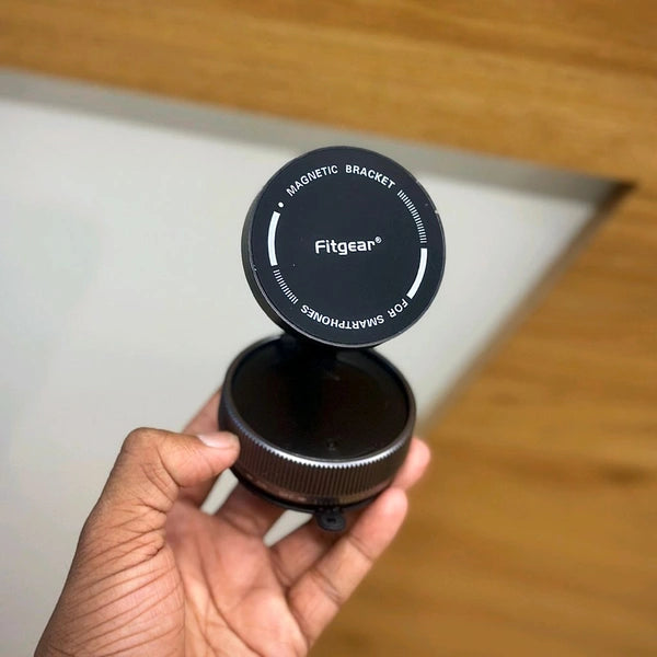 Fitgear Car Essentials Combo | Magnetic Phone Holder + 4-in-1 Fast Car Charger | Complete Driving Setup