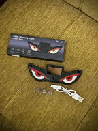 Evil Eye Solar Car Decorative LED Light – Multi-Mode Windshield Safety & Warning Strobe Lamp (Solar & USB Dual Charging