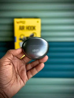 UBON Black Air Hook J8 Truly Wireless Earclips – Open-Ear Bluetooth Earphones with Mic & Type-C Charging