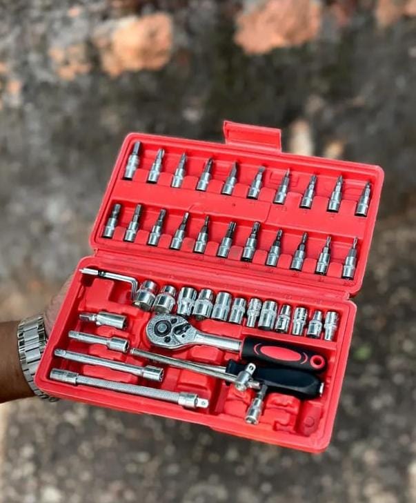 New Socket Set Car & Bike Repairing Hand Tool Long Handle Screwdriver Set