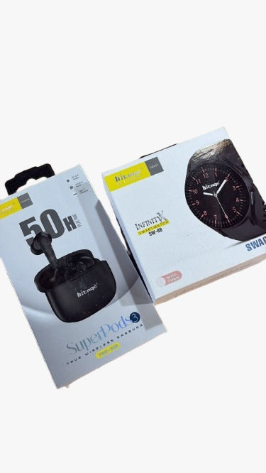 Hitage SW-88 Swag Smartwatch & Hitage TWS-930 TRUE WIRELESS EARBUDS Combo