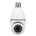 Smart WiFi Bulb Security Camera | 360° Panoramic View | Night Vision | Motion Detection | Two-Way Audio | CCTV