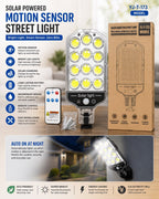 Solar Street Light & Smart WiFi Camera Combo | Outdoor Security & Bright LED Lighting