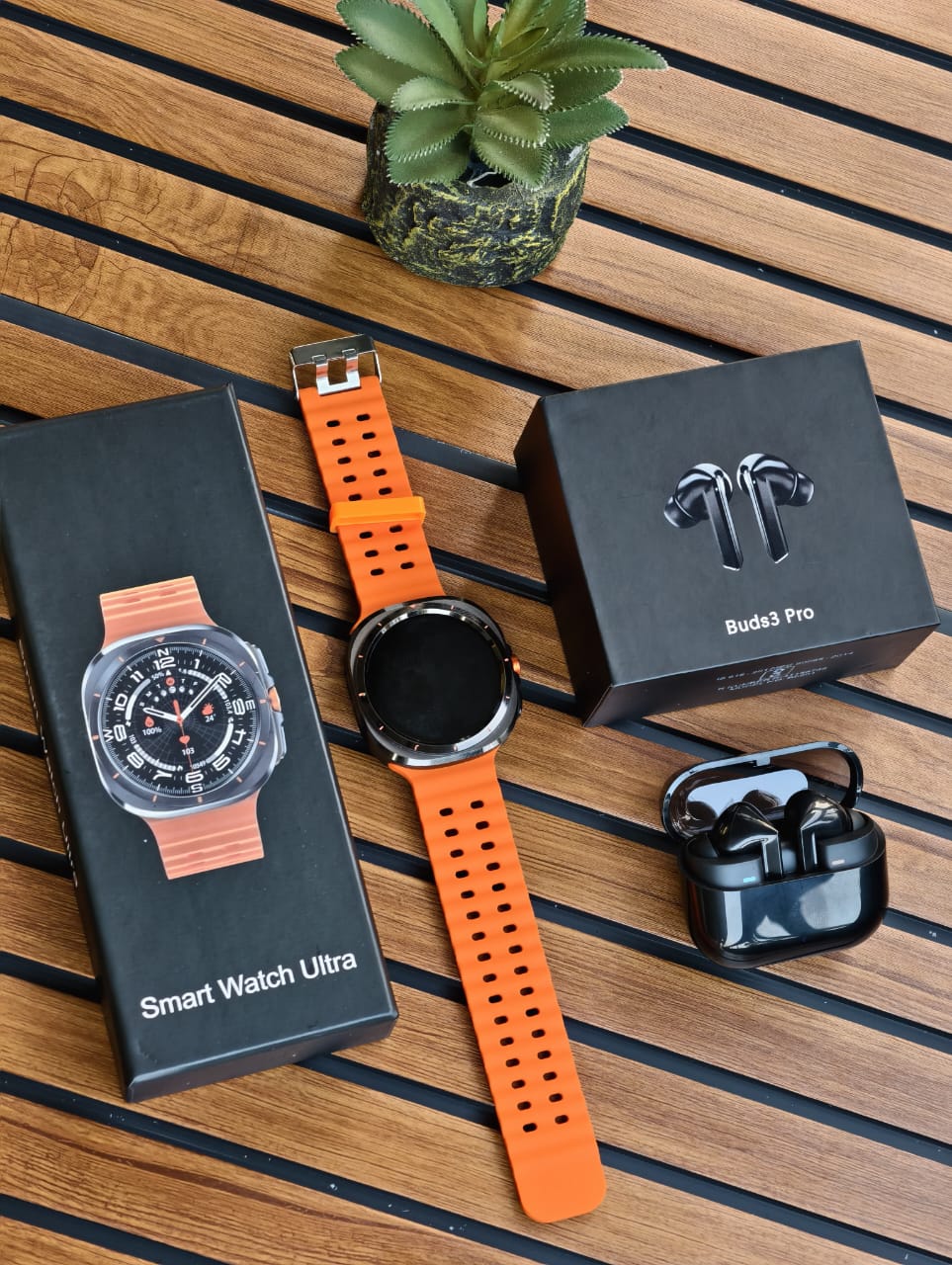 Combo Offer - Galaxy JS Smart Watch 7 Ultra With Buds 3 Pro