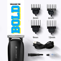 ZEBRONICS HAIR TRIMMER (BLACK+METALLIC GREY)