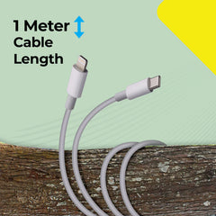 ZEBRONICS TYPE C TO LIGHTING CABLE(LIGHT GREY)