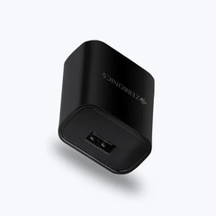 ZEBRONICS - 5V |2.1A ADAPTOR WITH MICRO USB CABLE White | Black