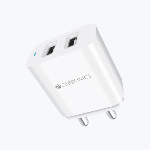ZEBRONICS - 3.1A | ADAPTOR WITH TYPE C CABLE White