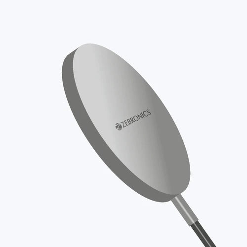 ZEBRONICS - 15W WIRELESS CHARGER Silver | Black