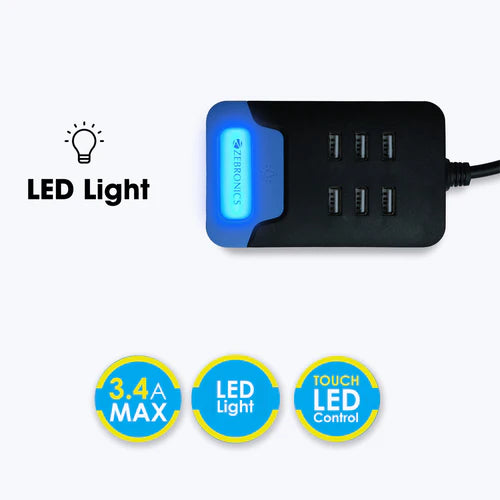 ZEBRONICS - USB POWER STRIP|DC 5V|2.8M|4 Socket|2 USB