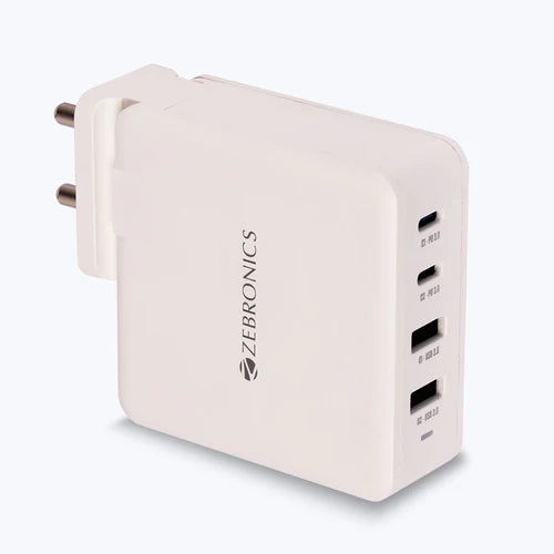 ZEBRONICS - (100W GaN CHARGER) Laptop and Mobile Adapter