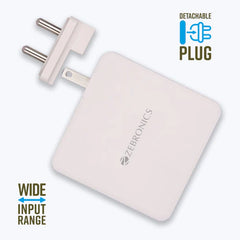 ZEBRONICS - (100W GaN CHARGER) Laptop and Mobile Adapter