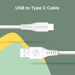 ZEBRONICS TYPE C CABLE (WHITE)