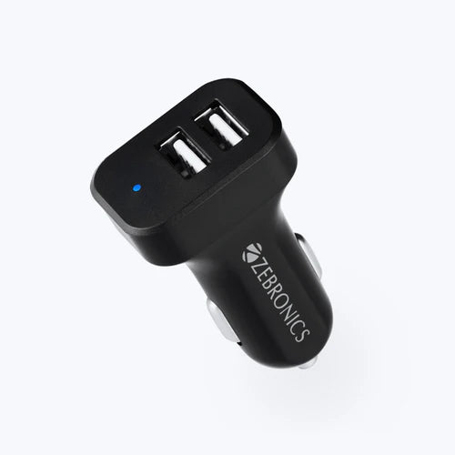 ZEBRONICS - 5V | 2.1A CAR CHARGER WITH MICRO USBCABLE