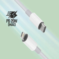 ZEBRONICS TYPE C TO LIGHTING CABLE(LIGHT GREY)