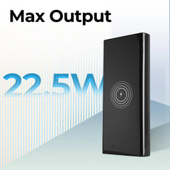 ZEBRONICS POWER BANK - 10000MAH (BLACK) | 22.5W | Wireless