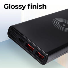 ZEBRONICS POWER BANK - 10000MAH (BLACK) | 22.5W | Wireless