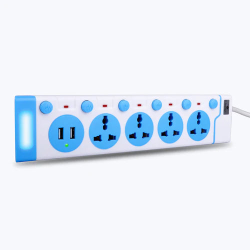 ZEBRONICS - USB+POWER STRIP|2500W|2.7M|4 Socket|2 USB