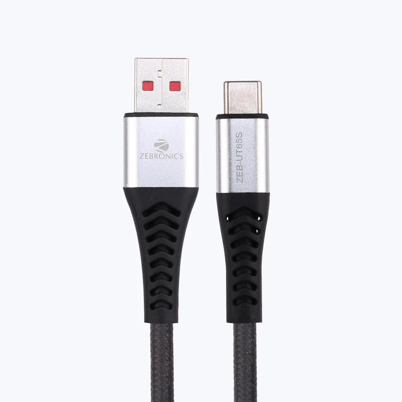 ZEBRONICS USB TO TYPE C MULTI PROTOCOL 65W CABLE (BRAIDED