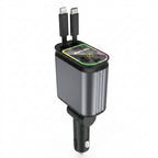 4 in 1 Starry Sky Lazer Car Charger – Fast Charging + Ambient Light Projector (Type-C, iOS, USB, PD 3.0) ₹ 899  ONLY