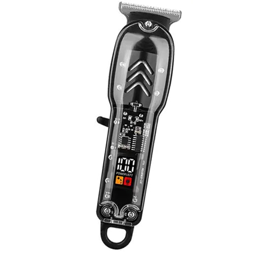 GYT-999 Rechargeable Professional Hair Clippers Cordless Trimmer Transparent Cover
