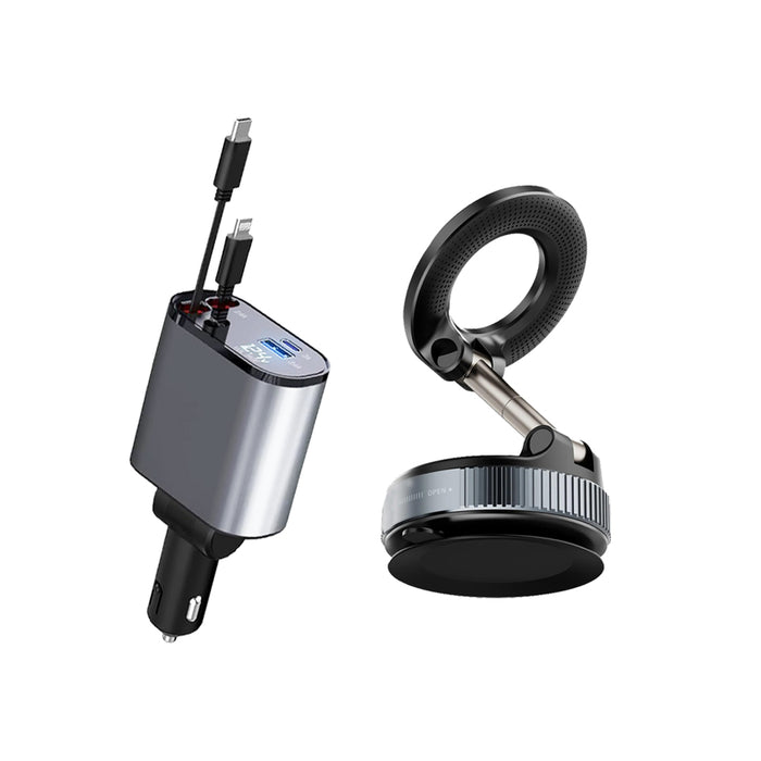 Car Charger & Car Holder Combo